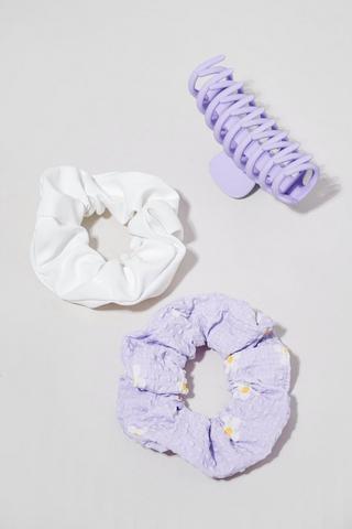 Scrunchie And Hair Claw Set