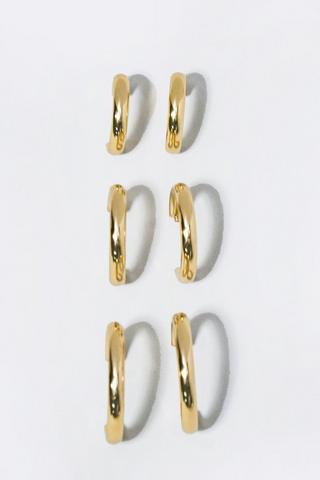 3 Pack Hoop Earrings