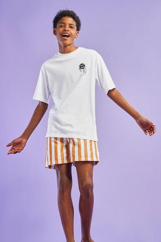 Stripe Swim Shorts