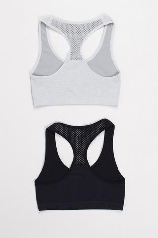 2 Pack Crop Bras