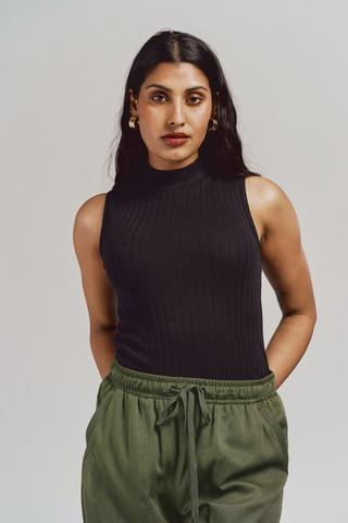 Turtle Neck Tank Top