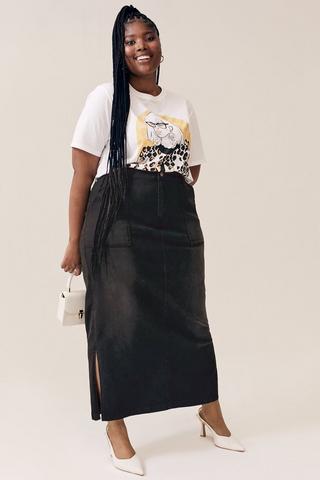 Denim Maxi Skirt