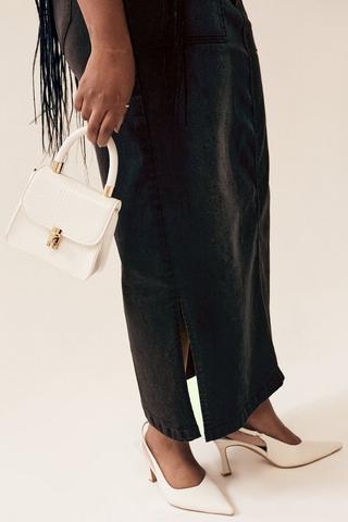 Denim Maxi Skirt