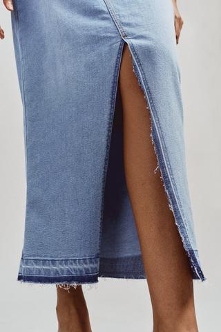 Denim Maxi Skirt