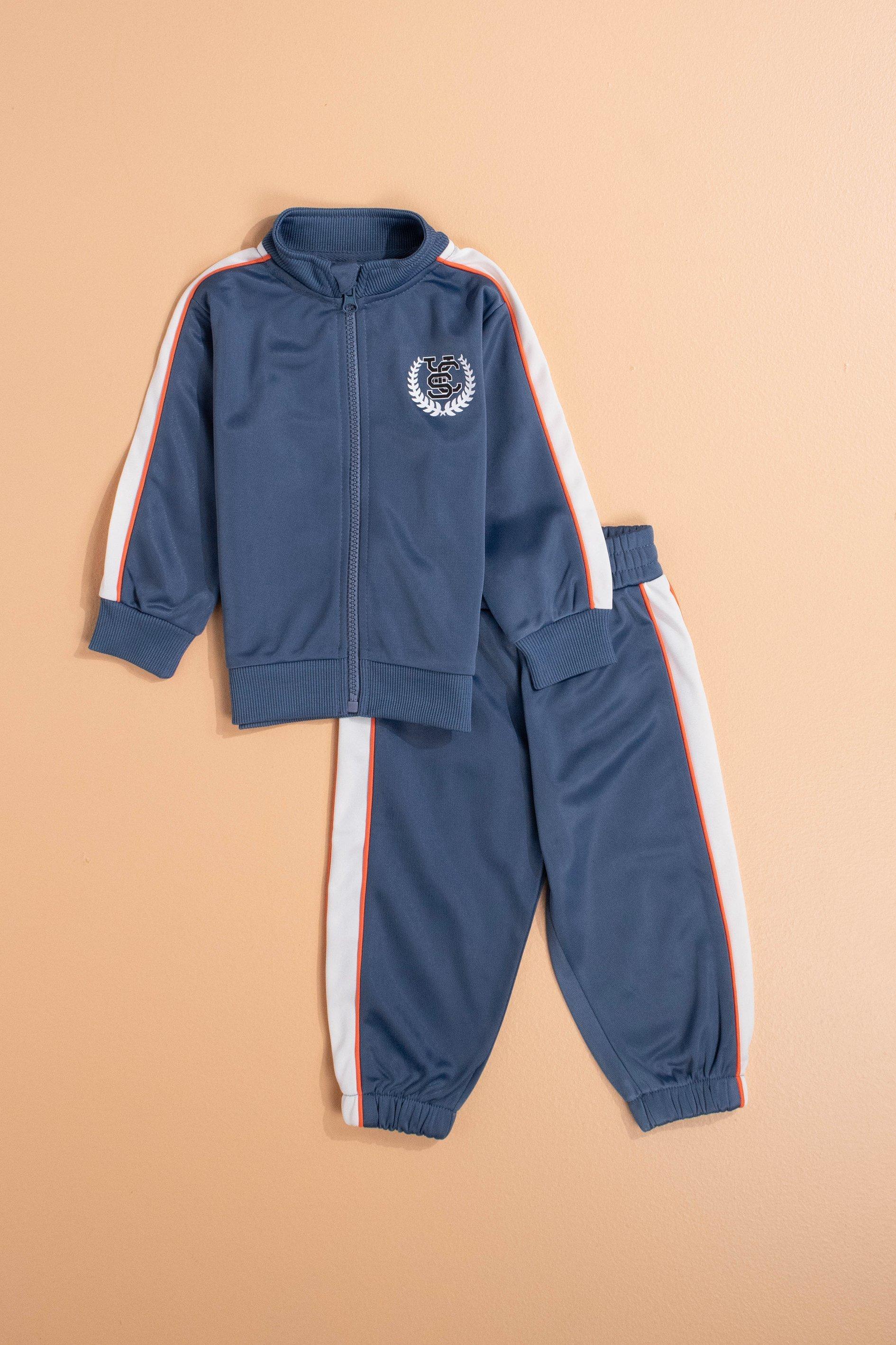mens swoosh zip up jogger set