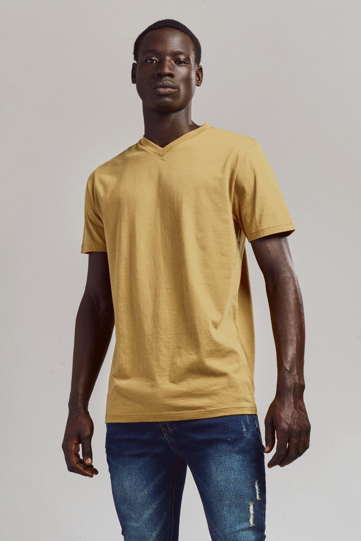 Yellow shirt outfit on sale men