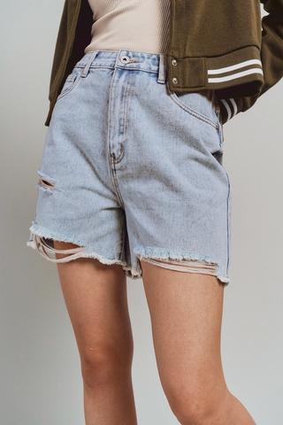 Short Jeans Cintura Alta  Shorts Feminino Mr Price Usado 72469837