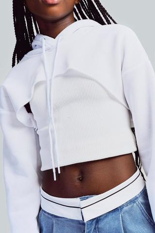 Cropped Active Hoodie