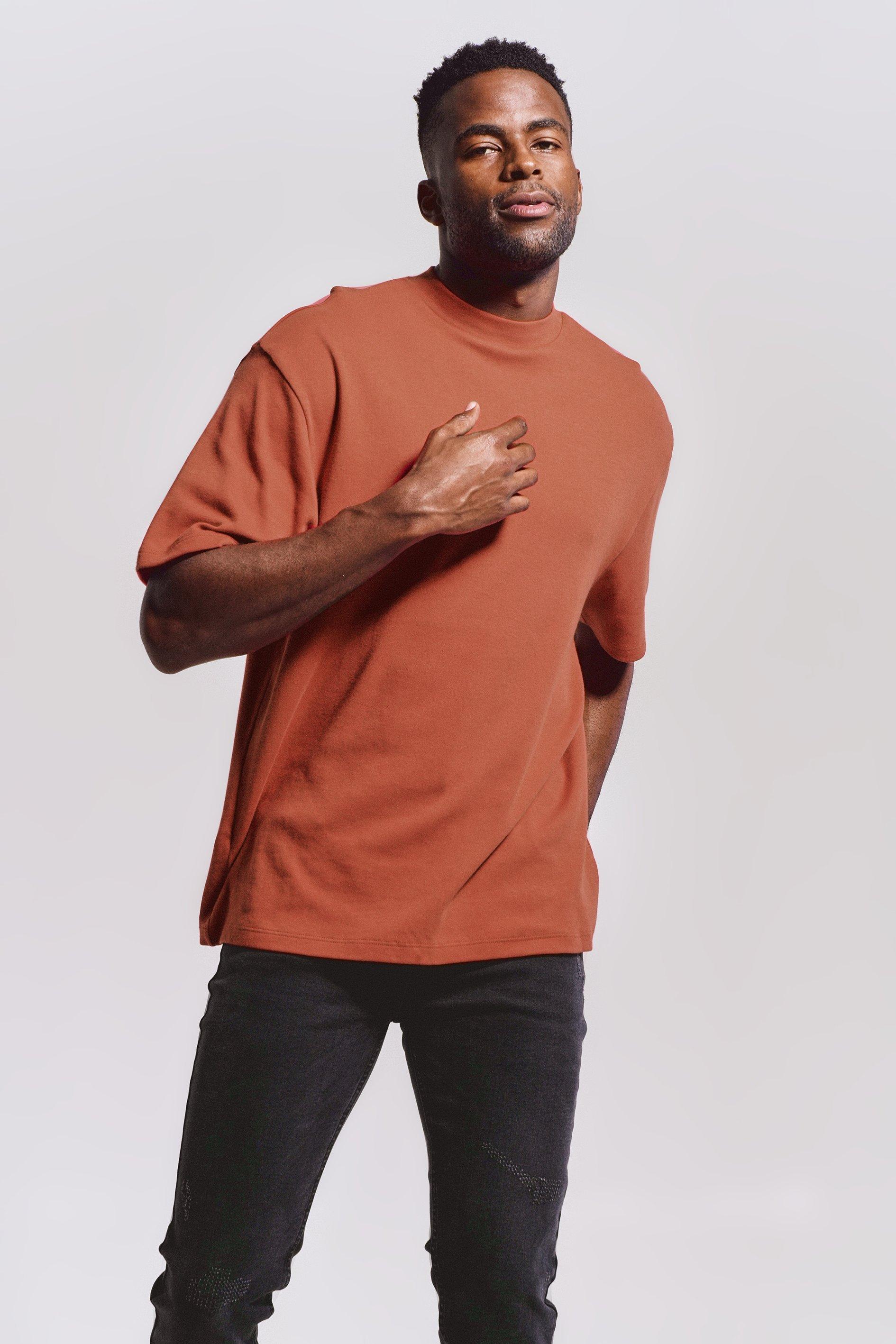 [Handmade] Turtle Neck Shirring T-Shirts – Pink