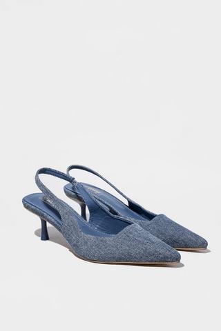 Slingback Court Kitten Heel