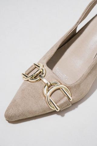 Slingback Court Block Heel