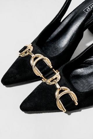 Slingback Court Block Heel