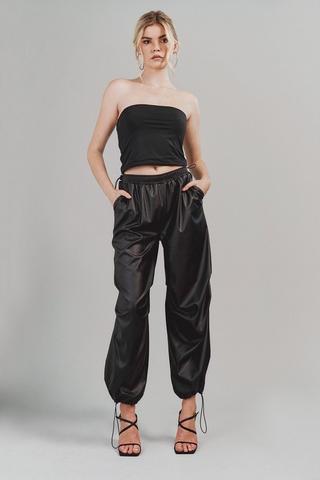 Pleather Joggers