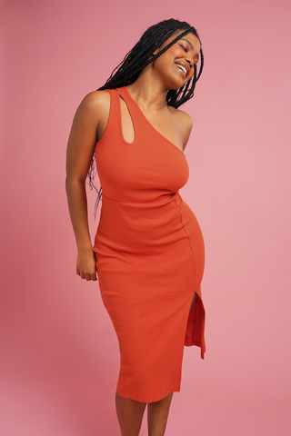 One Shoulder Bodycon Dress