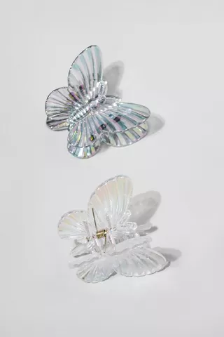 2 Pack Butterfly Hair Clips