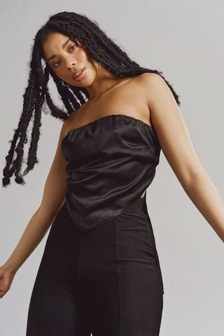 Satin Bandeau Top