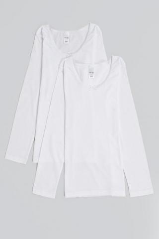 2 Pack Long Sleeve Vests