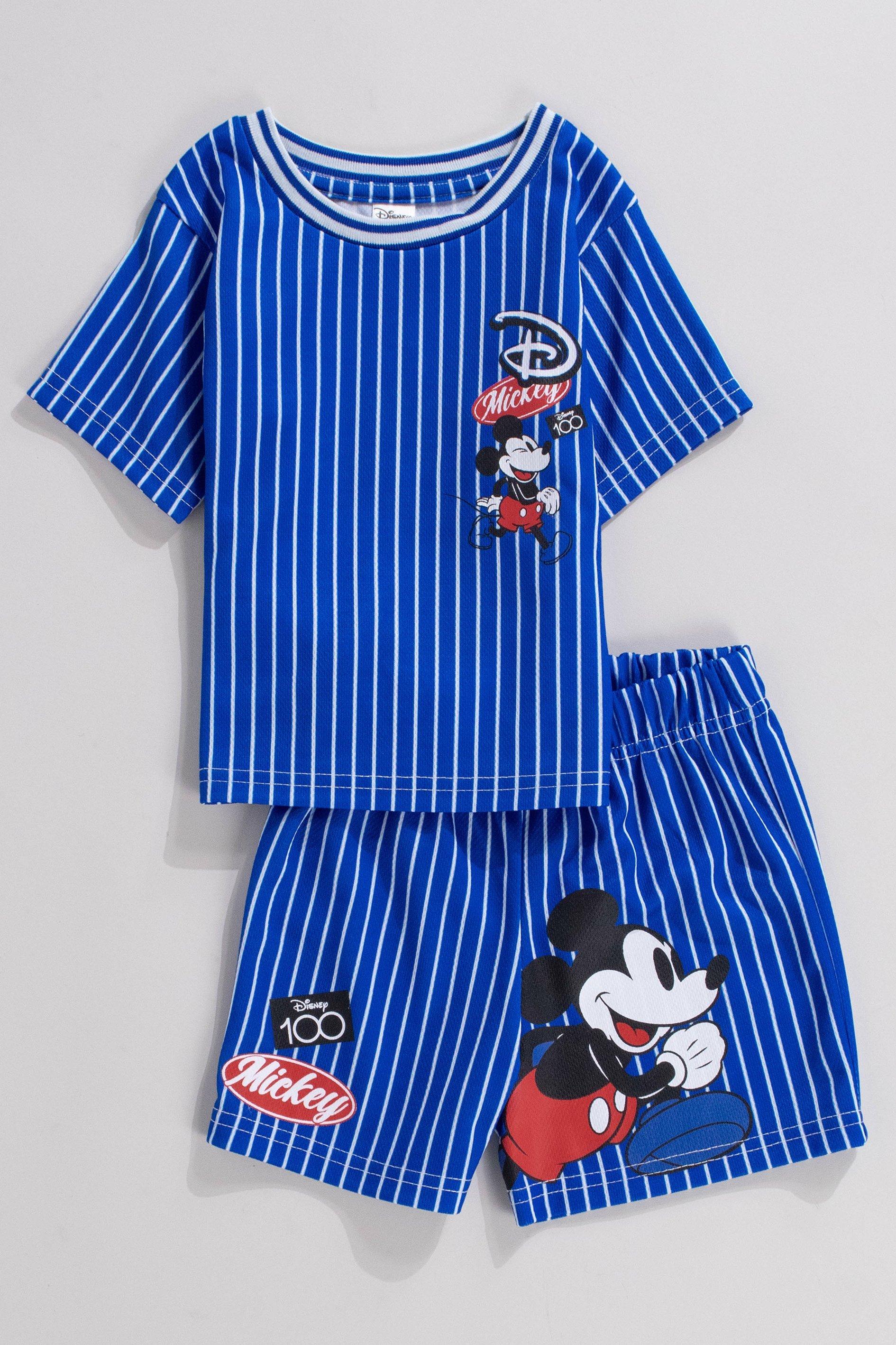 Mickey Mouse Baseball T-Shirt And Shorts Set