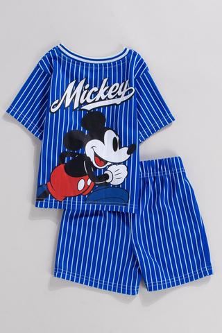 Mickey Mouse Baseball T-Shirt And Shorts Set