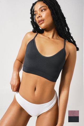 2 Pack Crop Bra