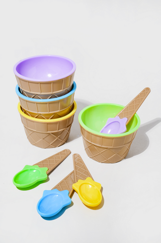 Ice Cream Bowl And Spoon Set