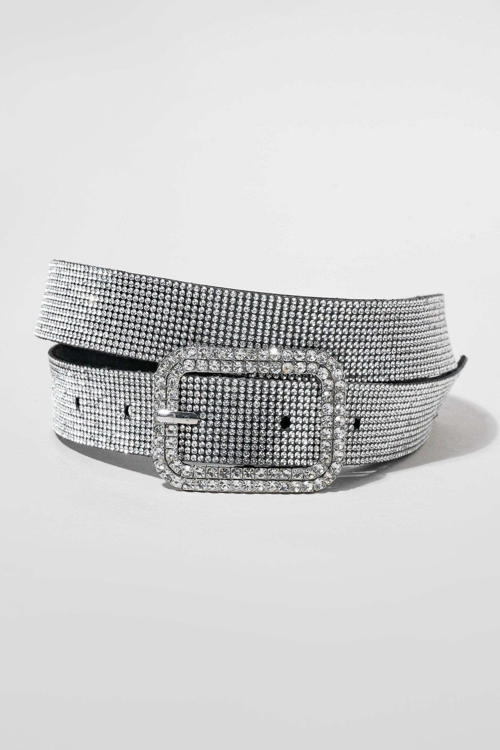 rhinestone tassel belt