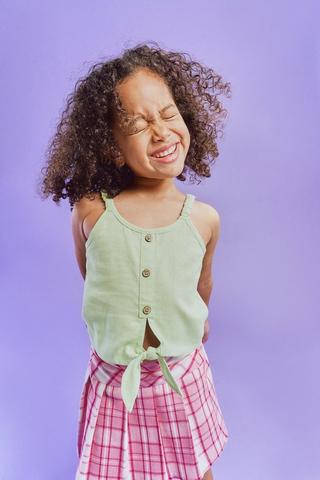 Disney Lilo & Stitch Little Girls Short Sleeve Dress Purple 7-8