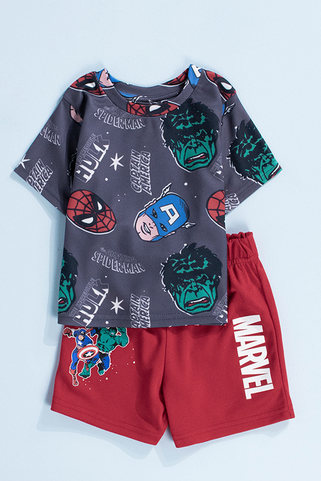 Marvel T-Shirt And Shorts Set