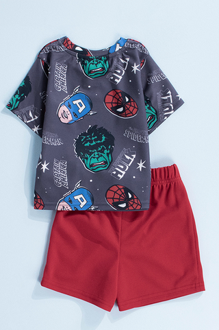 Marvel T-Shirt And Shorts Set