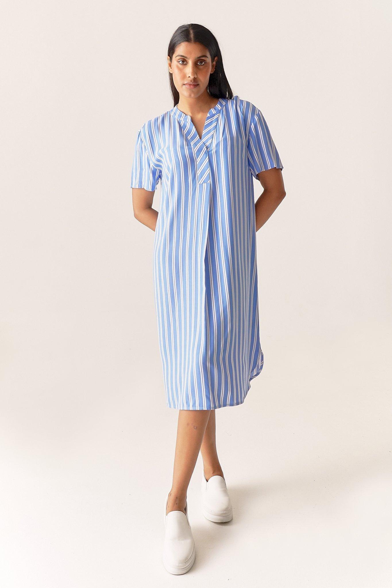 Henley Dress Powder Knit - Black