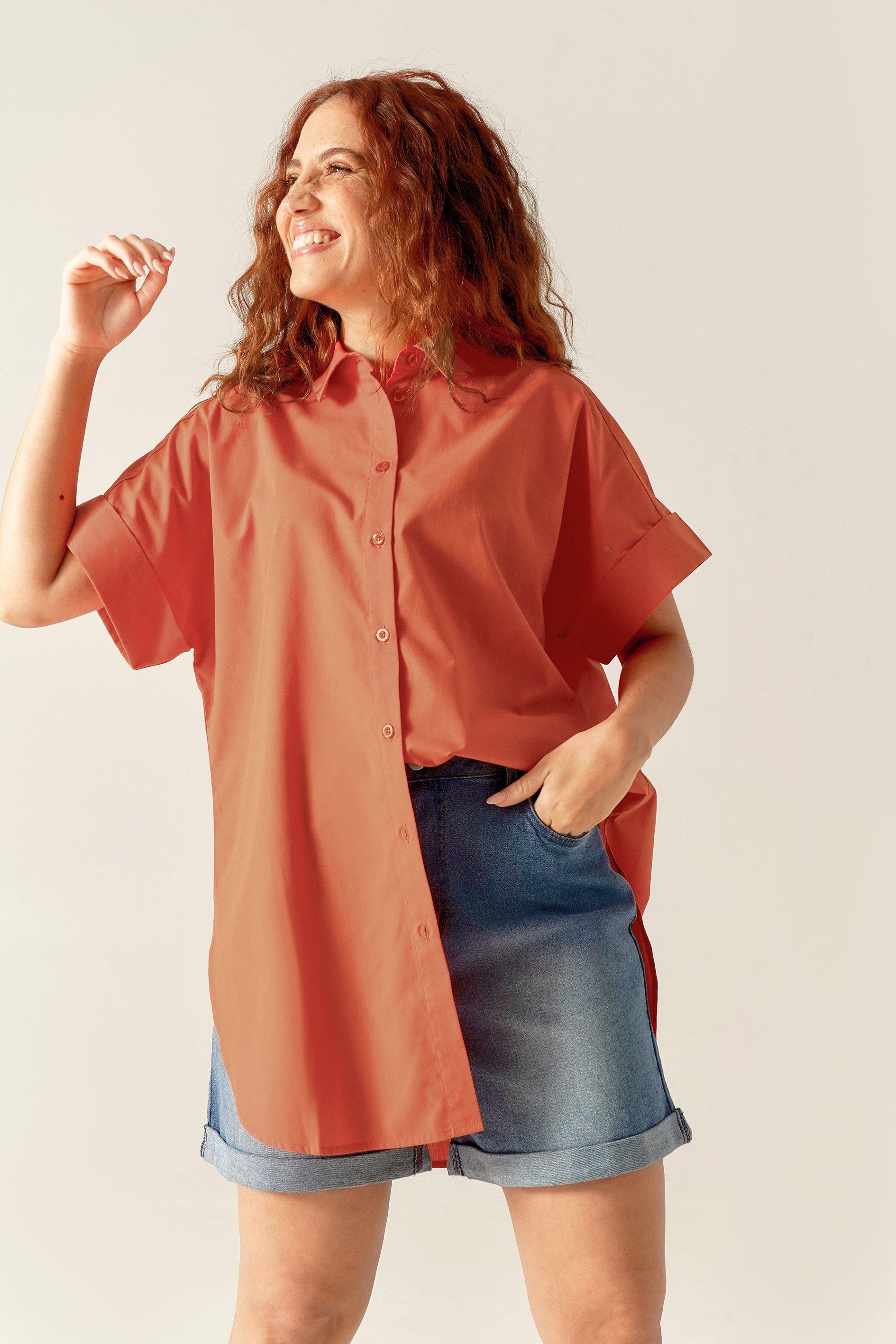 SAVANNAH OVERSIZED POPLIN SHIRT - LION CHEETAH ELEPHANT
