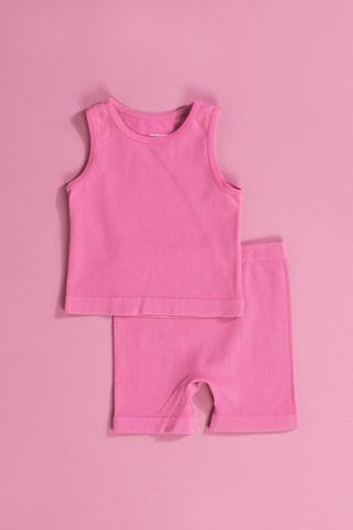 Seamless Tank Top And Cycle Shorts Set