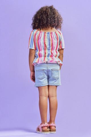 Denim Cheeky Shorts