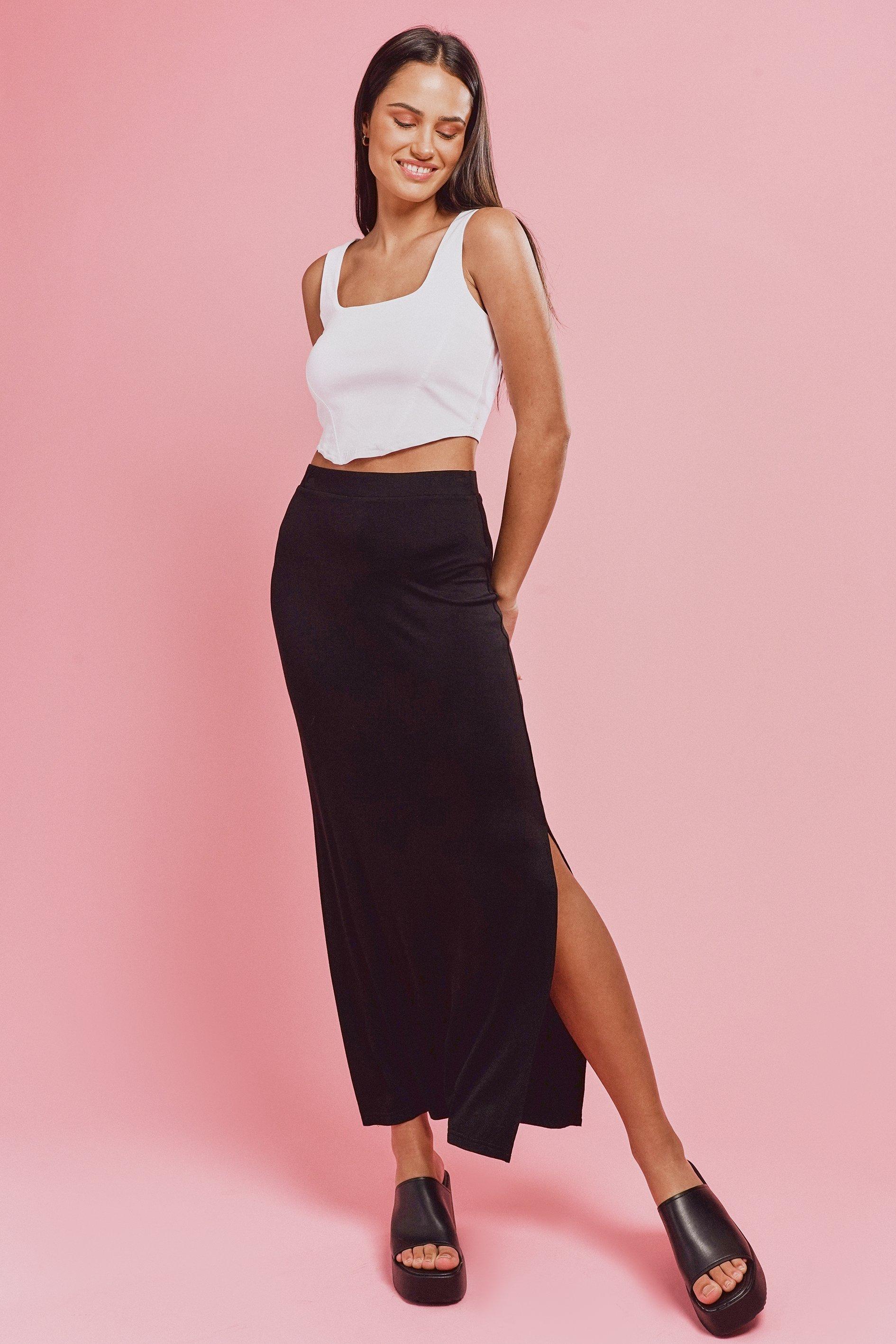 Black jean skirt at mr clearance price