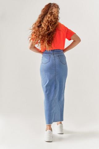 Denim Maxi Skirt