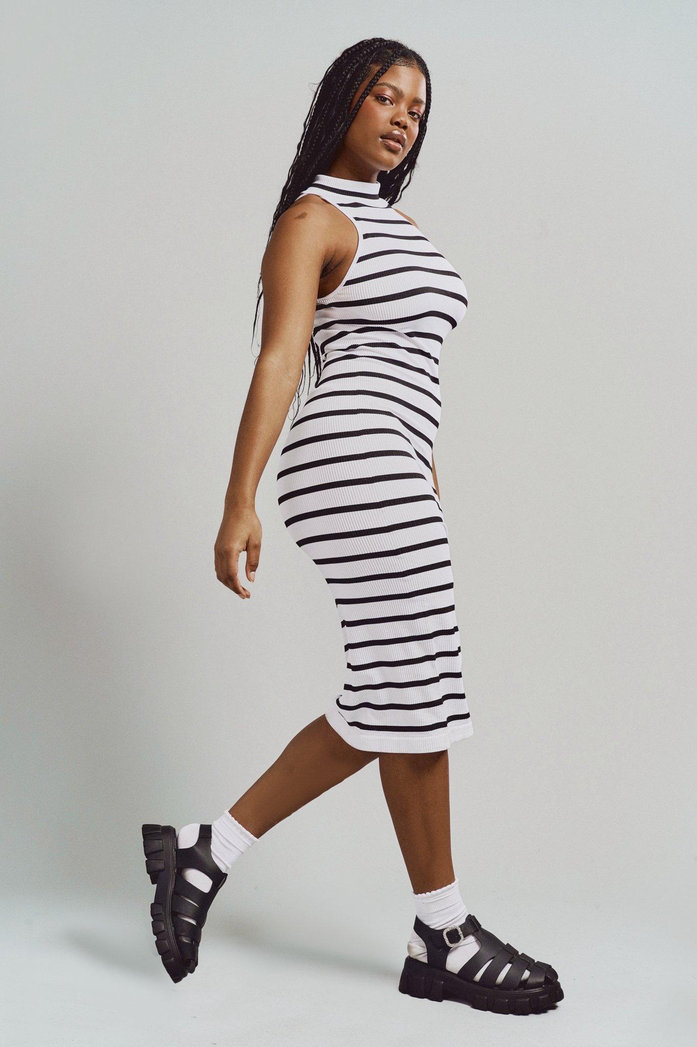 bodycon dress with sneakers