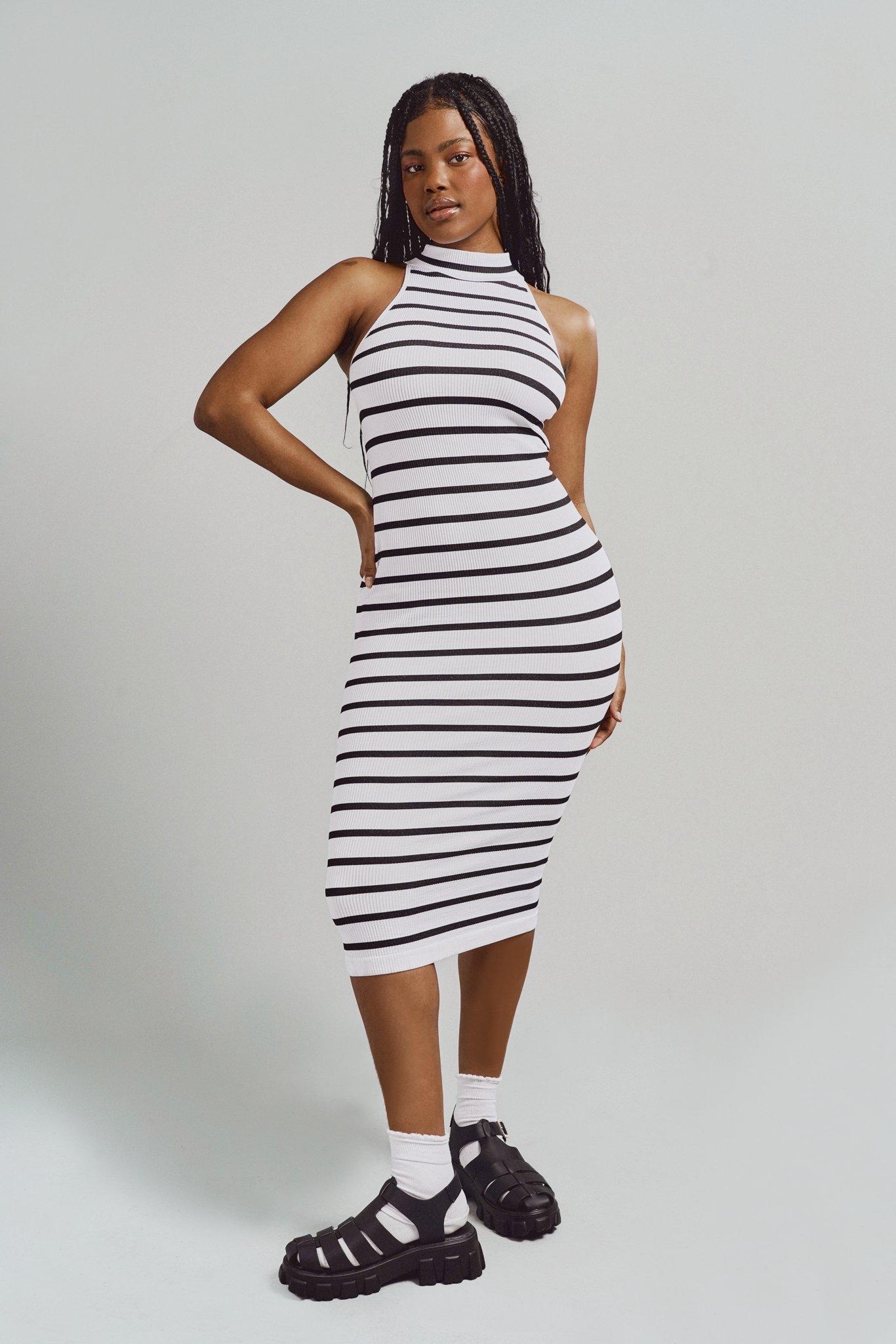 Striped bodycon discount