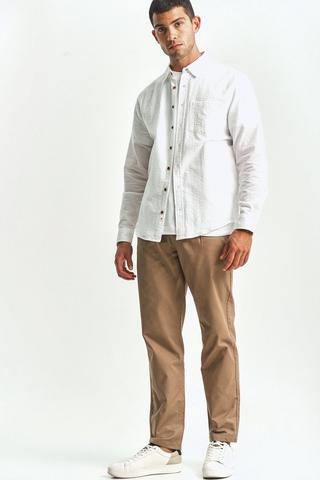 Straight Pleated Chinos