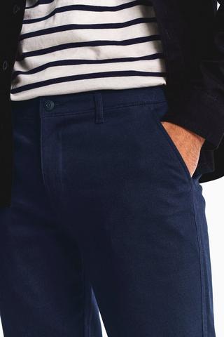 Straight Pleated Chinos