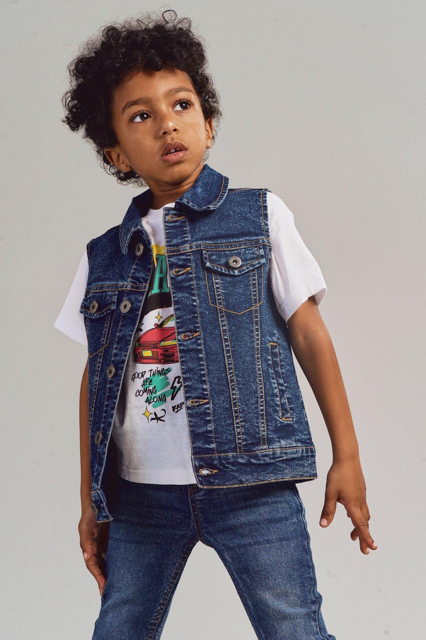 Children's best sale denim vest