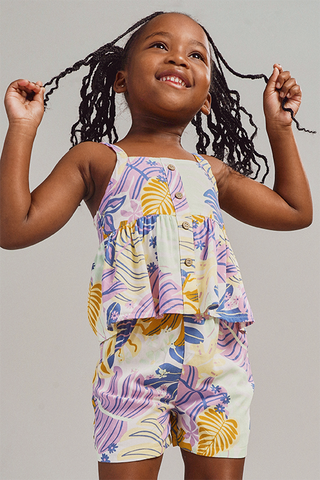 Sleeveless Top And Shorts Set