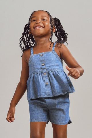 Sleeveless Top And Shorts Set