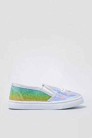 Iridescent slip deals on shoes