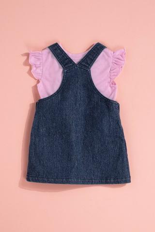 Pinafore Dress And T-Shirt Set