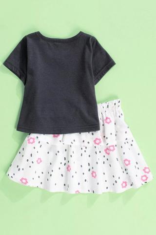 Butterfly T-Shirt And Skirt Set