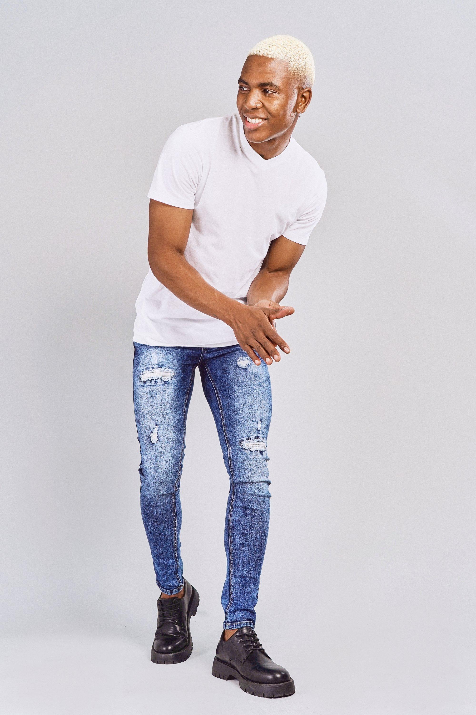 Mr Price | Men's Denim jeans Fit, skinny spray on jeans | South Africa