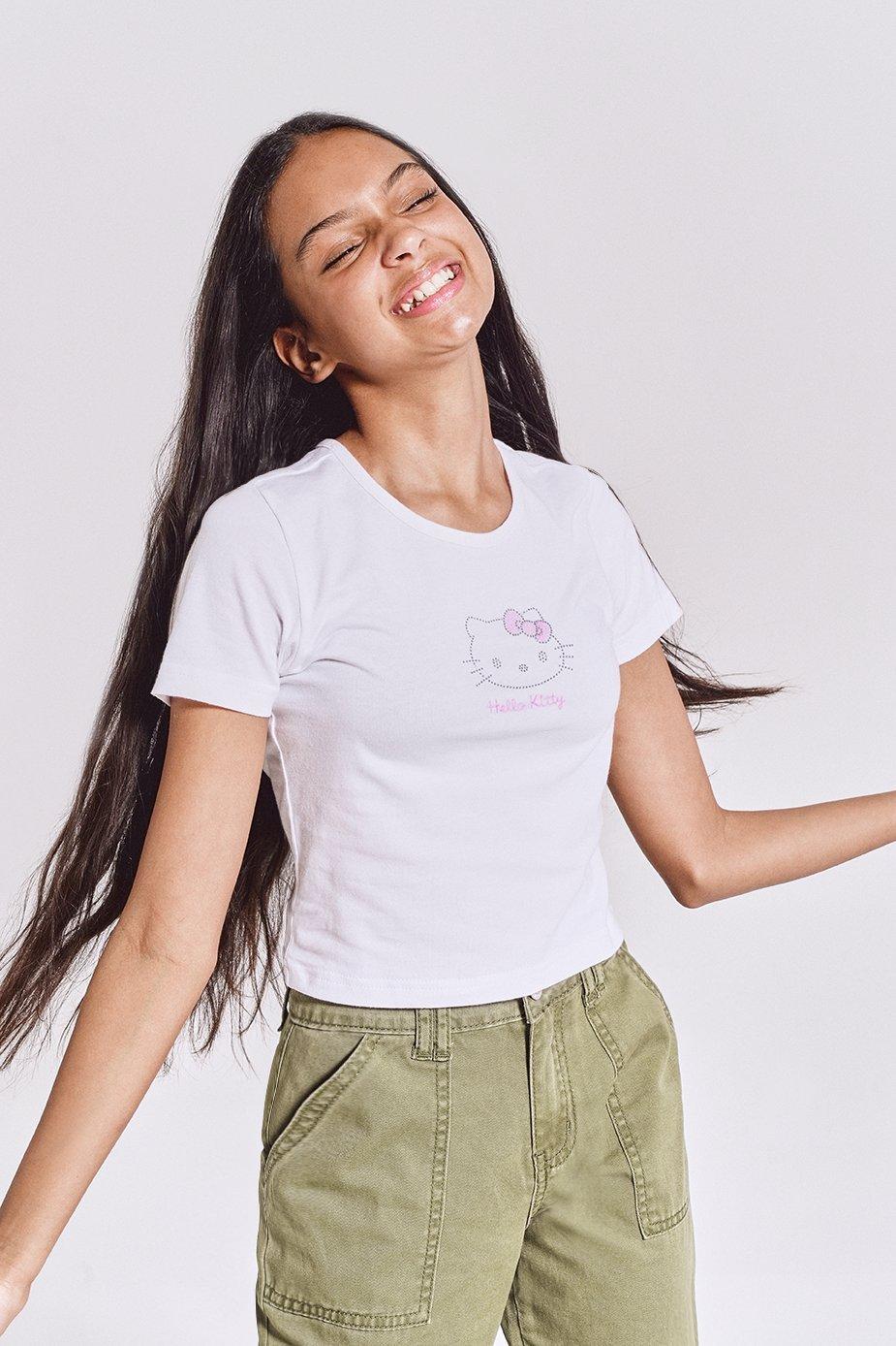 T-shirt Hello Kitty Pour Enfant - Taille 10-12 Ans, Occasion En Très Bon état