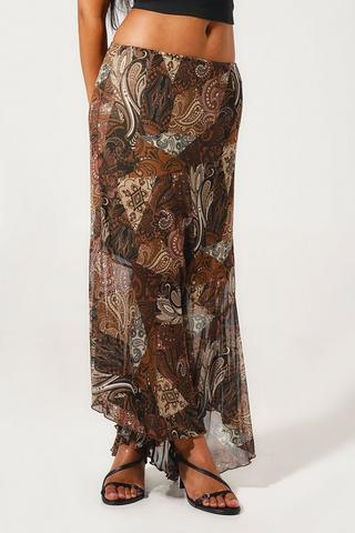 Asymmetrical Midi Skirt