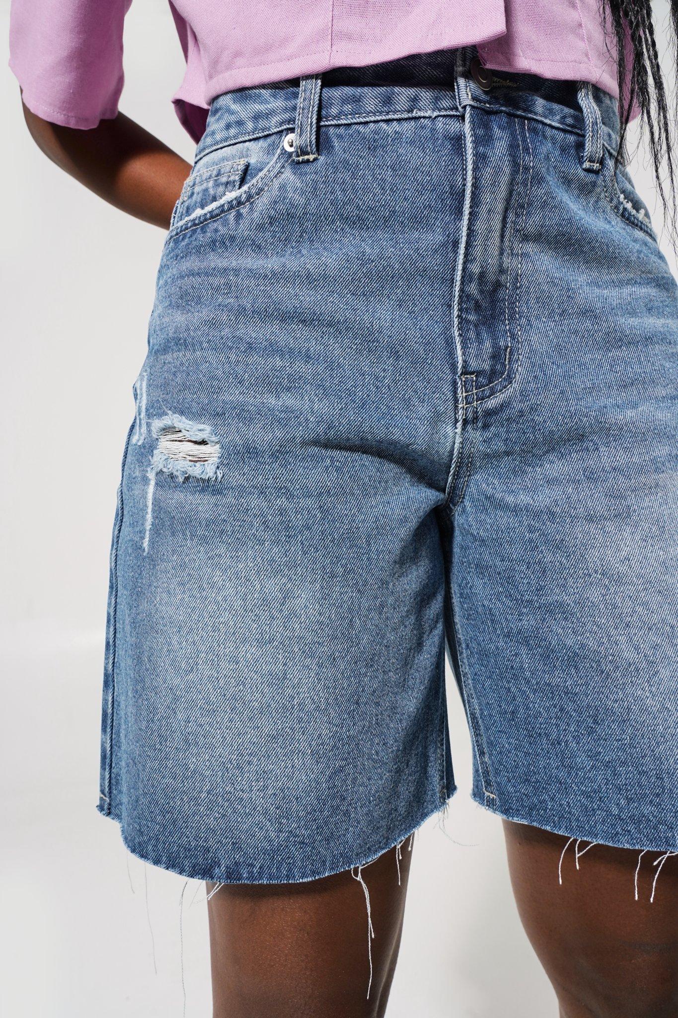 Denim store shorts price