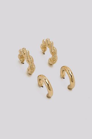 2 Pack Hoop Earrings